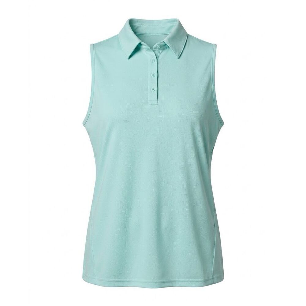 #401. Columbia Spray Cedar Coast Omni Shade Sleeveless Polo Top